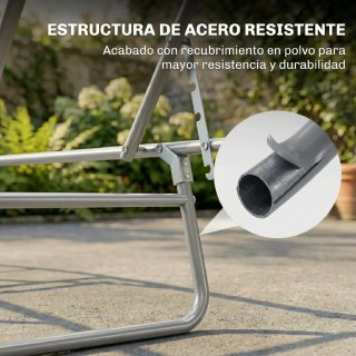 Tumbona Plegable con Toldo
