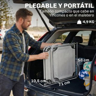 Tumbona Plegable con Toldo