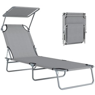 Tumbona Plegable con Toldo