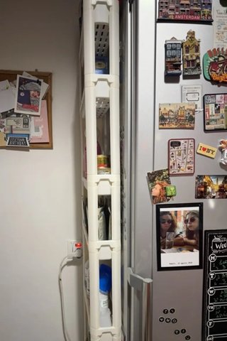8 Estantes detras puerta ultra delgado baño cocina