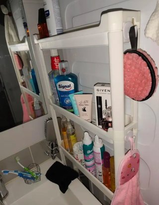 8 Estantes detras puerta ultra delgado baño cocina