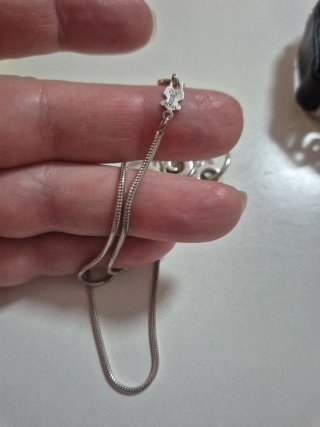 Lote de joyería plata: collar, pulsera y colgante
