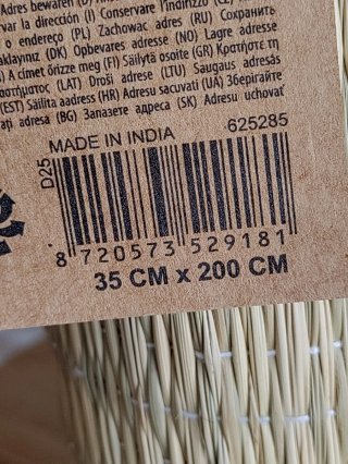 Esterilla de mimbre para mesa