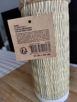 Esterilla de mimbre para mesa