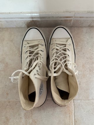 Converse All Star Plataforma Blanco T.39