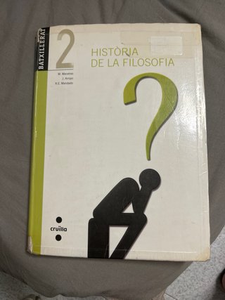Història de la filosofia. 2 Batxillerat