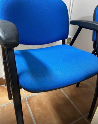 9 Sillas de Oficina/Sala de Espera Azul