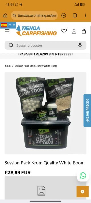 Pack Cebo Krom Quality White Boom