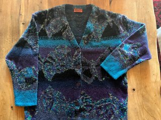 Cardigan Missoni Blu/Viola