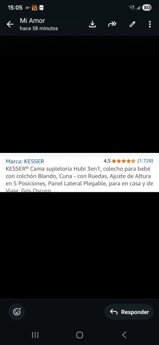Cuna de colecho para bebé con colchón