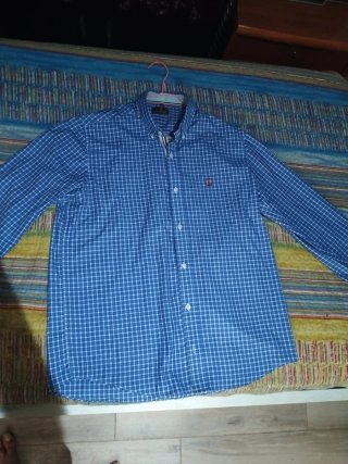 Camisa El Ganso a cuadros azul, Talla L