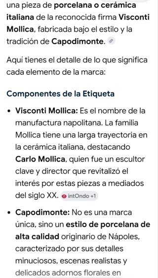 Lote Decoración Cerámica Capodimonte