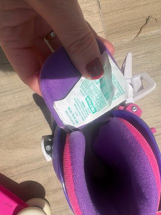Patines ajustables Oxelo niña rosa/morado