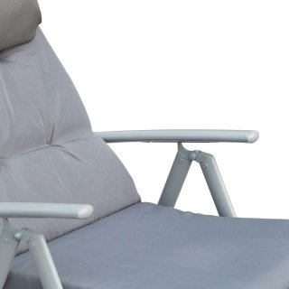 Tumbona Plegable Jardín Respaldo Ajustable