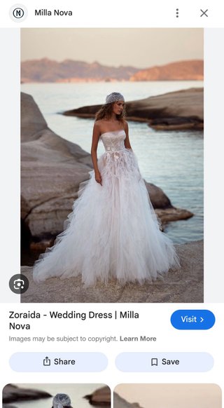Vestido Milla Nova Zoraida + Velo y Cancán