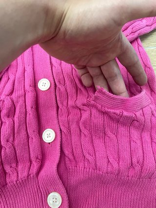 Polo Ralph Lauren Cable Knit Cardigan Pink