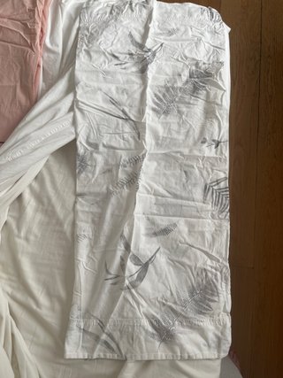 Funda nórdica y funda de almohada estampado gris