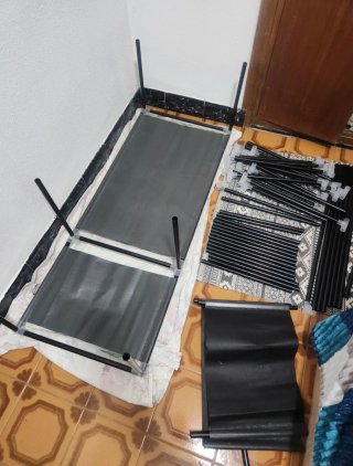 Armario de tela negro casi nuevo