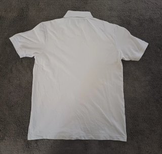 Polo Kappa Clásico Algodón Blanco Talla XL