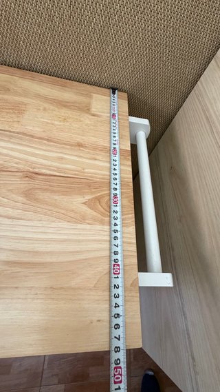 Mueble auxiliar cocina blanco encimera madera