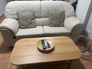 Sofá Cama 2 Plazas Beige