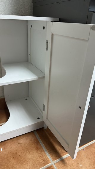 Mueble baño blanco para lavabo