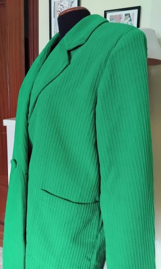 Americana verde mujer