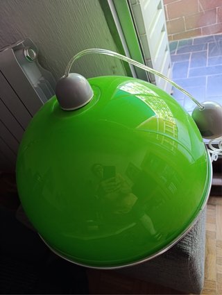 Lámpara colgante verde esférica
