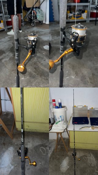 Lote de cañas de pesca