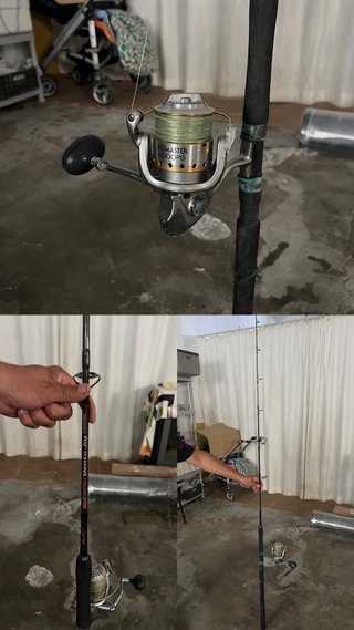 Lote de cañas de pesca