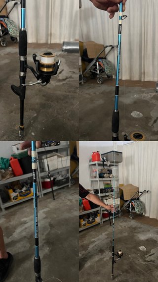Lote de cañas de pesca
