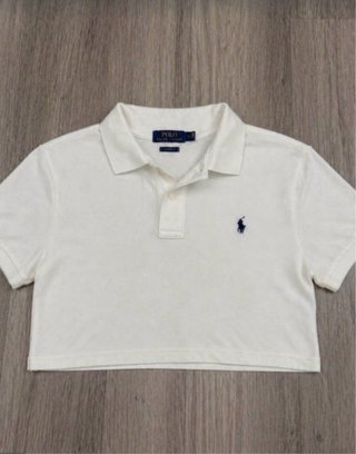 Polo Ralph Lauren Blanco Crop Top
