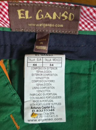 El Ganso Pantalón Corto Naranja T.44