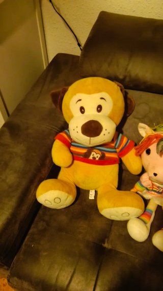 Lote de peluches: oso, perro y elefante