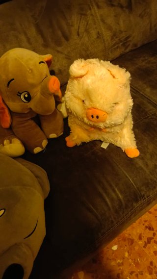 Lote de peluches: oso, perro y elefante