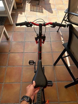 Bicicleta Rockrider Negra/Roja