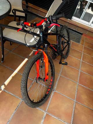 Bicicleta Rockrider Negra/Roja