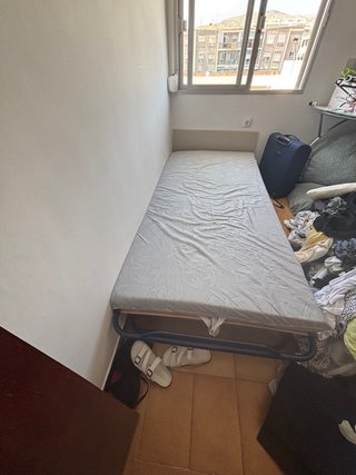 Cama Plegable Beige/Gris