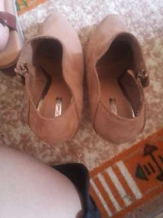 Botines Pull&Bear tacón marrón T.38