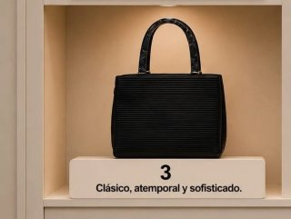 Bolso negro de mano
