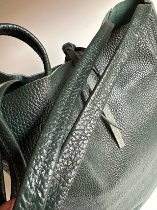 Bolso Piel Verde