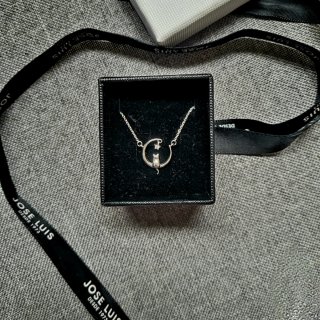 Collar Luna y Gato Plata 1ª Ley
