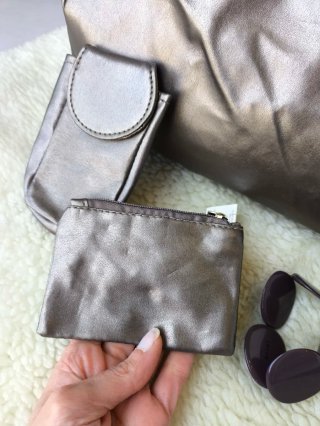 BOLSO DORADO SIMIL PIEL