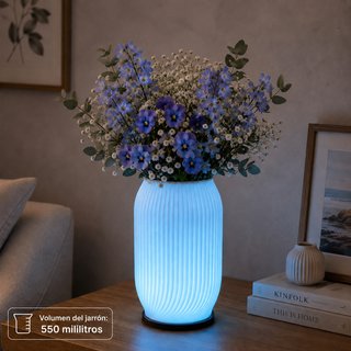 Lámpara LED RGB Jarrón Flores