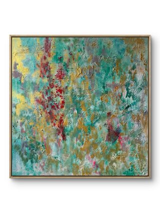 Cuadro abstracto moderno (80cm x 80cm).