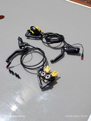 4 Pistones MAGURA MT5 E-Stop Frenos POTENTES.Nuevo