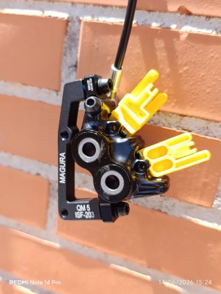 4 Pistones MAGURA MT5 E-Stop Frenos POTENTES.Nuevo