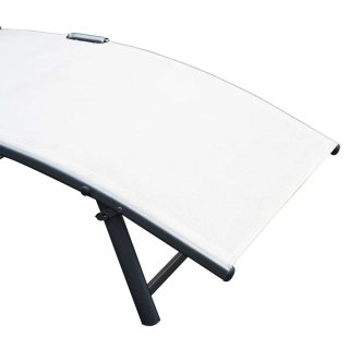 Tumbona Plegable Jardín Respaldo Ajustable