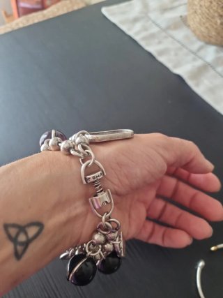 Pulsera Uno de 50 Multicolor y Plata