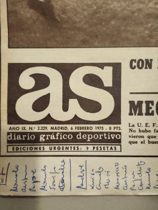 Periódicos antiguos de fútbol